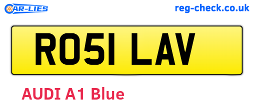 RO51LAV are the vehicle registration plates.