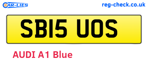 SB15UOS are the vehicle registration plates.