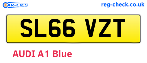 SL66VZT are the vehicle registration plates.