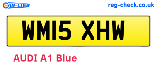 WM15XHW are the vehicle registration plates.