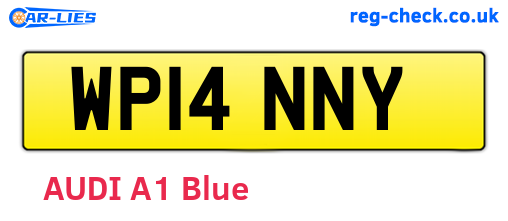 WP14NNY are the vehicle registration plates.
