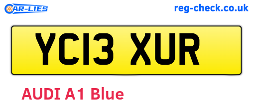 YC13XUR are the vehicle registration plates.