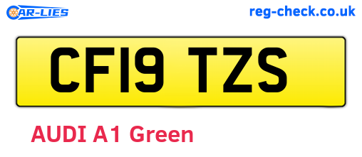 CF19TZS are the vehicle registration plates.
