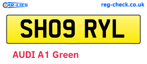SH09RYL are the vehicle registration plates.