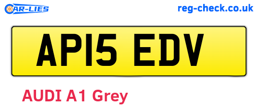 AP15EDV are the vehicle registration plates.