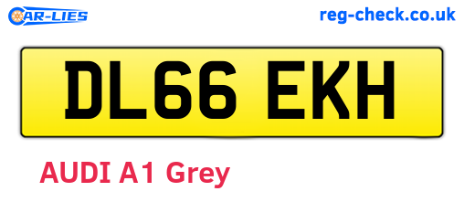 DL66EKH are the vehicle registration plates.