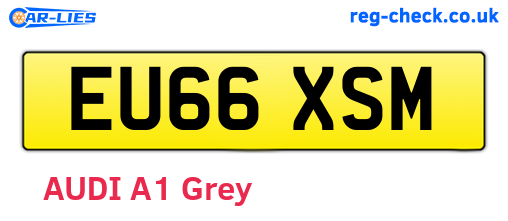 EU66XSM are the vehicle registration plates.