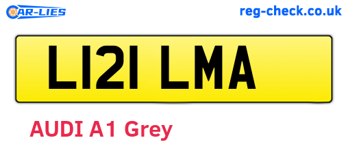 L121LMA are the vehicle registration plates.