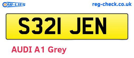S321JEN are the vehicle registration plates.