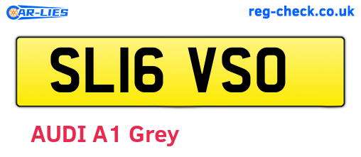 SL16VSO are the vehicle registration plates.