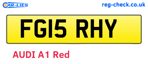 FG15RHY are the vehicle registration plates.