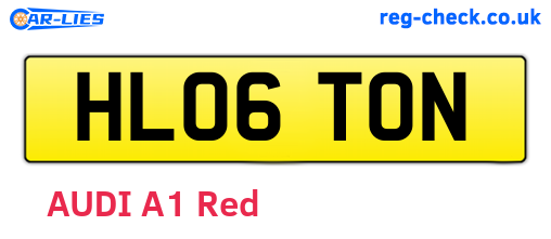 HL06TON are the vehicle registration plates.