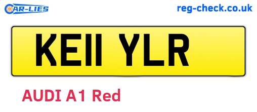 KE11YLR are the vehicle registration plates.