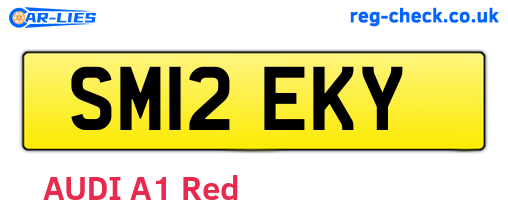 SM12EKY are the vehicle registration plates.