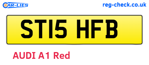 ST15HFB are the vehicle registration plates.