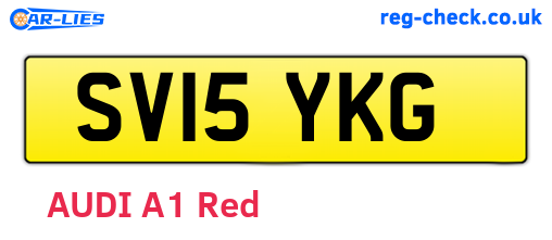 SV15YKG are the vehicle registration plates.