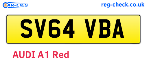 SV64VBA are the vehicle registration plates.