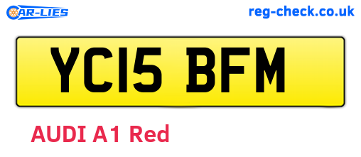 YC15BFM are the vehicle registration plates.