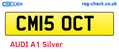 CM15OCT are the vehicle registration plates.