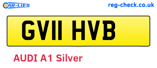 GV11HVB are the vehicle registration plates.