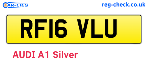 RF16VLU are the vehicle registration plates.