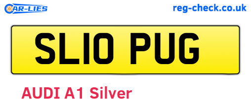 SL10PUG are the vehicle registration plates.