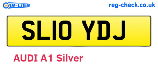 SL10YDJ are the vehicle registration plates.