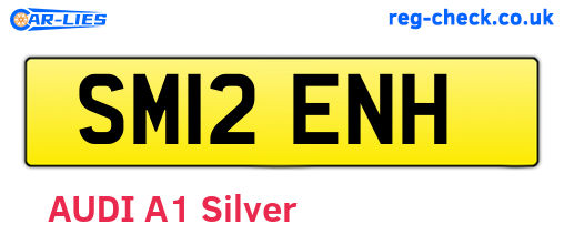 SM12ENH are the vehicle registration plates.