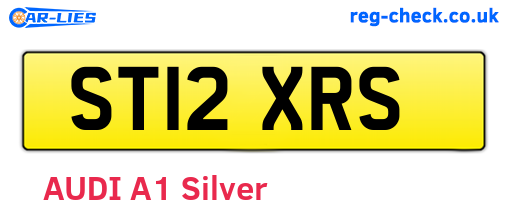 ST12XRS are the vehicle registration plates.