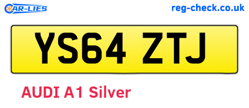 YS64ZTJ are the vehicle registration plates.