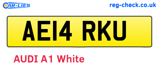 AE14RKU are the vehicle registration plates.