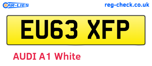 EU63XFP are the vehicle registration plates.