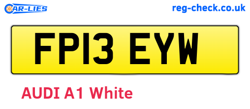 FP13EYW are the vehicle registration plates.
