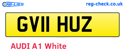 GV11HUZ are the vehicle registration plates.