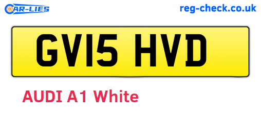 GV15HVD are the vehicle registration plates.