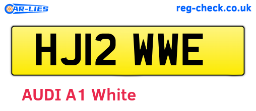 HJ12WWE are the vehicle registration plates.