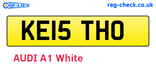 KE15THO are the vehicle registration plates.