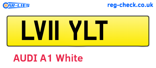 LV11YLT are the vehicle registration plates.