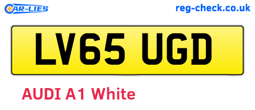 LV65UGD are the vehicle registration plates.