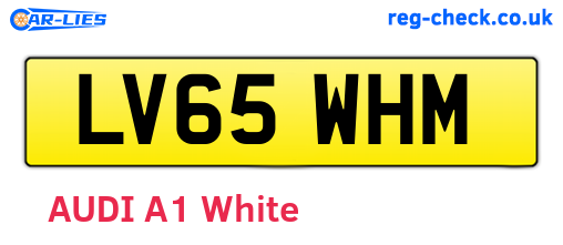 LV65WHM are the vehicle registration plates.