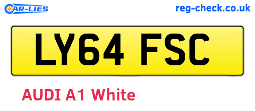 LY64FSC are the vehicle registration plates.