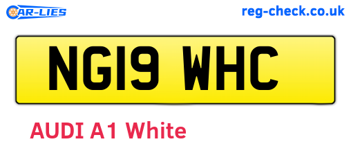 NG19WHC are the vehicle registration plates.