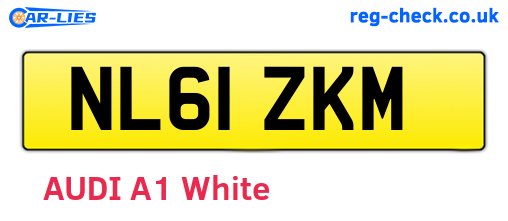 NL61ZKM are the vehicle registration plates.