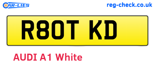 R80TKD are the vehicle registration plates.
