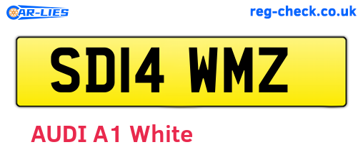 SD14WMZ are the vehicle registration plates.