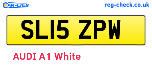 SL15ZPW are the vehicle registration plates.