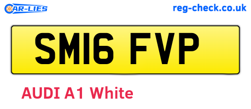 SM16FVP are the vehicle registration plates.