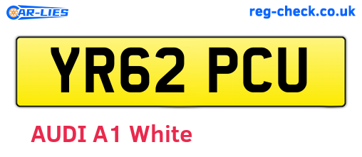 YR62PCU are the vehicle registration plates.