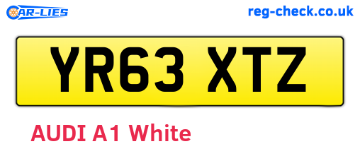 YR63XTZ are the vehicle registration plates.