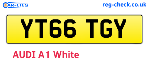 YT66TGY are the vehicle registration plates.